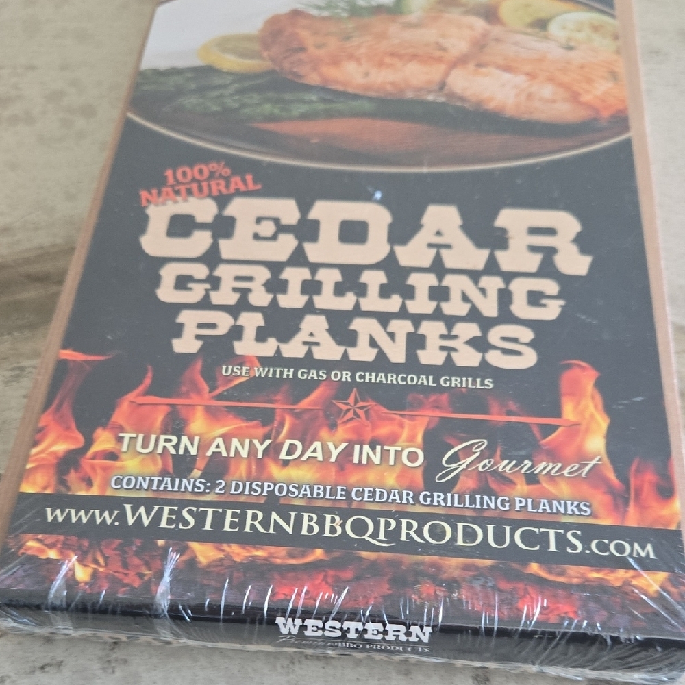 Coastal Kabob Skewers and Cedar Grilling Planks Set NWT - Picture 5 of 8